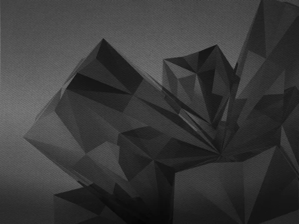 不对称的三角化抽象形状细节黑色和白色背景 — 图库照片