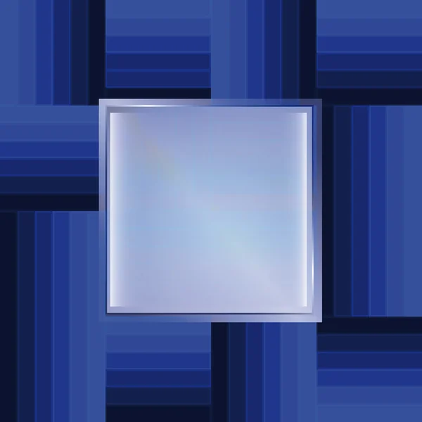 Blauwe lijn abstracte sjabloon vierkante frame vector — Stockvector