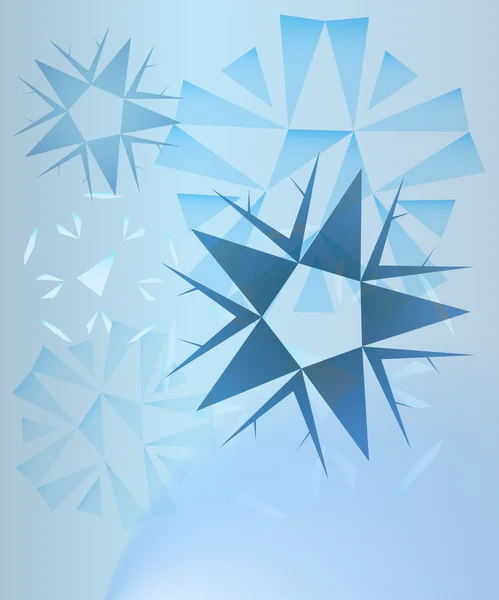 Abstract blue kristallen kaart achtergrond vector — Stockvector