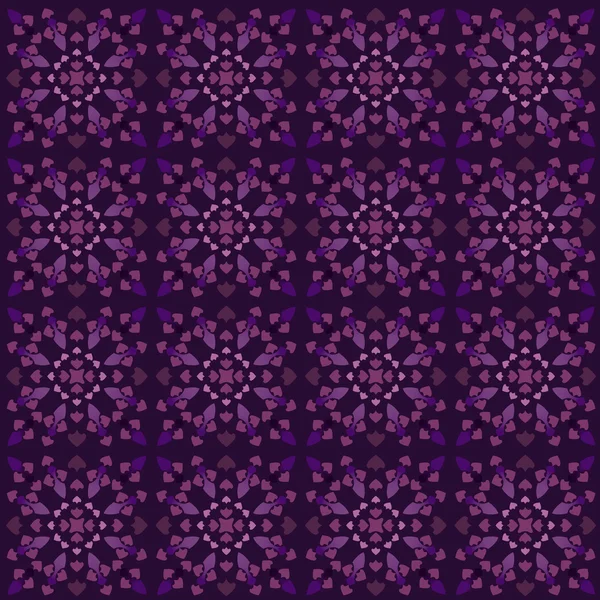 Motivo decorativo púrpura patrón iluminado rejilla — Vector de stock