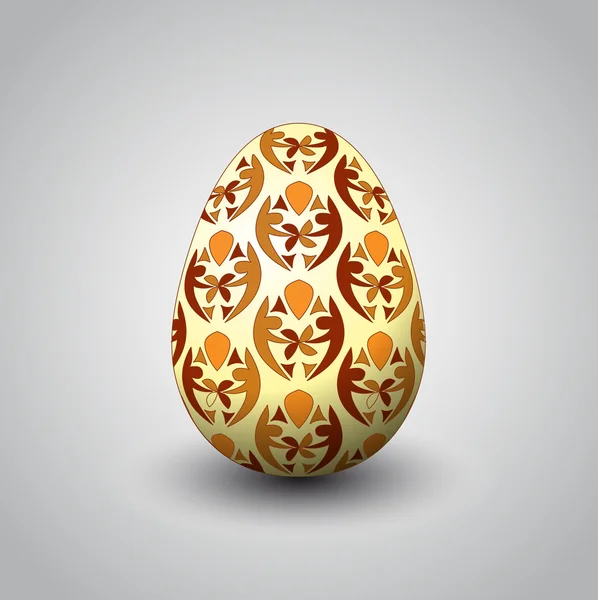 Handmade unity decorated easter egg vector — Stock Vector