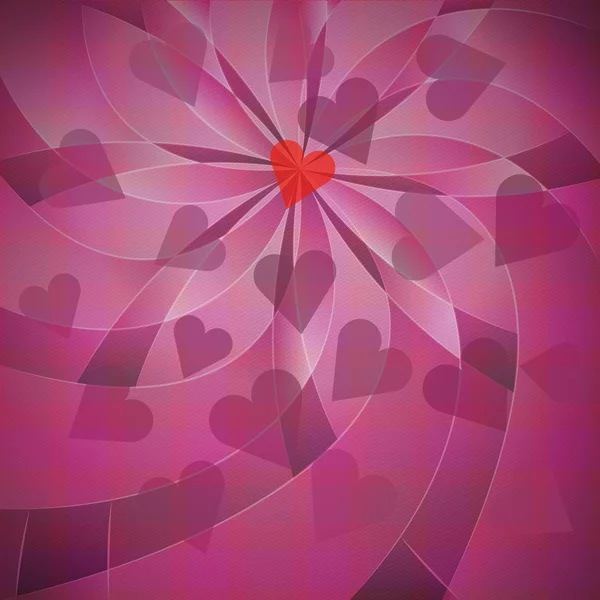 Ροζ ύφασμα μοτίβο με την καρδιά — Φωτογραφία Αρχείου