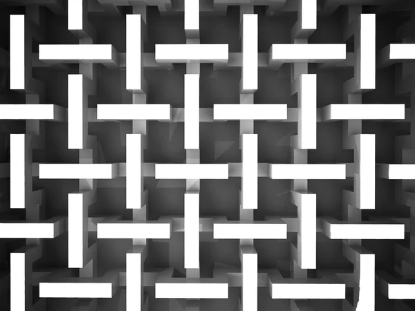 黑色和白色抽象棱镜结构 — 图库照片