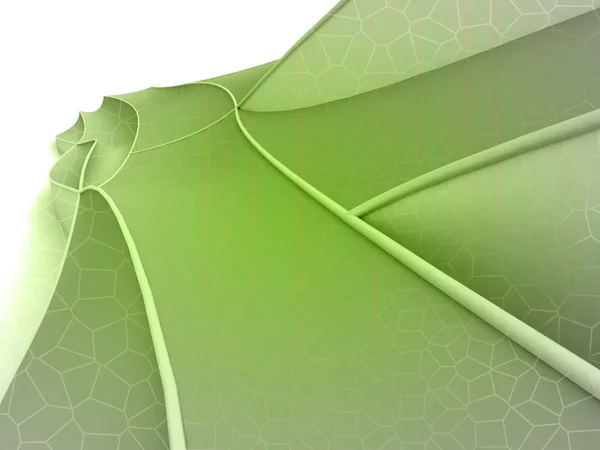 Groene gearceerde vorm ontwerp breedbeeld — Stockfoto
