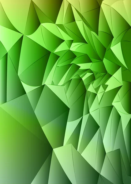 Verde triangular natural diseño web vector — Vector de stock