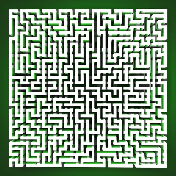 Labyrinth tangle perspective upper view — Stock Photo, Image