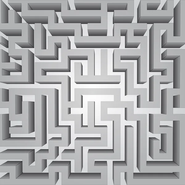 Finding way labyrinth concept structure — 图库照片