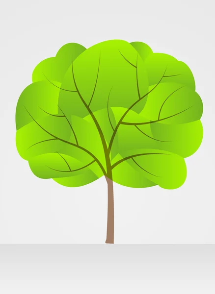 Simplemente un dibujo de vector de árbol — Archivo Imágenes Vectoriales