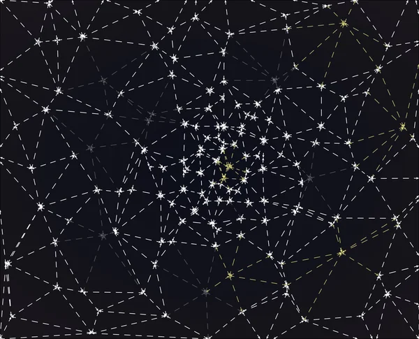 블랙에 삼각형 파선 웹 — 스톡 벡터