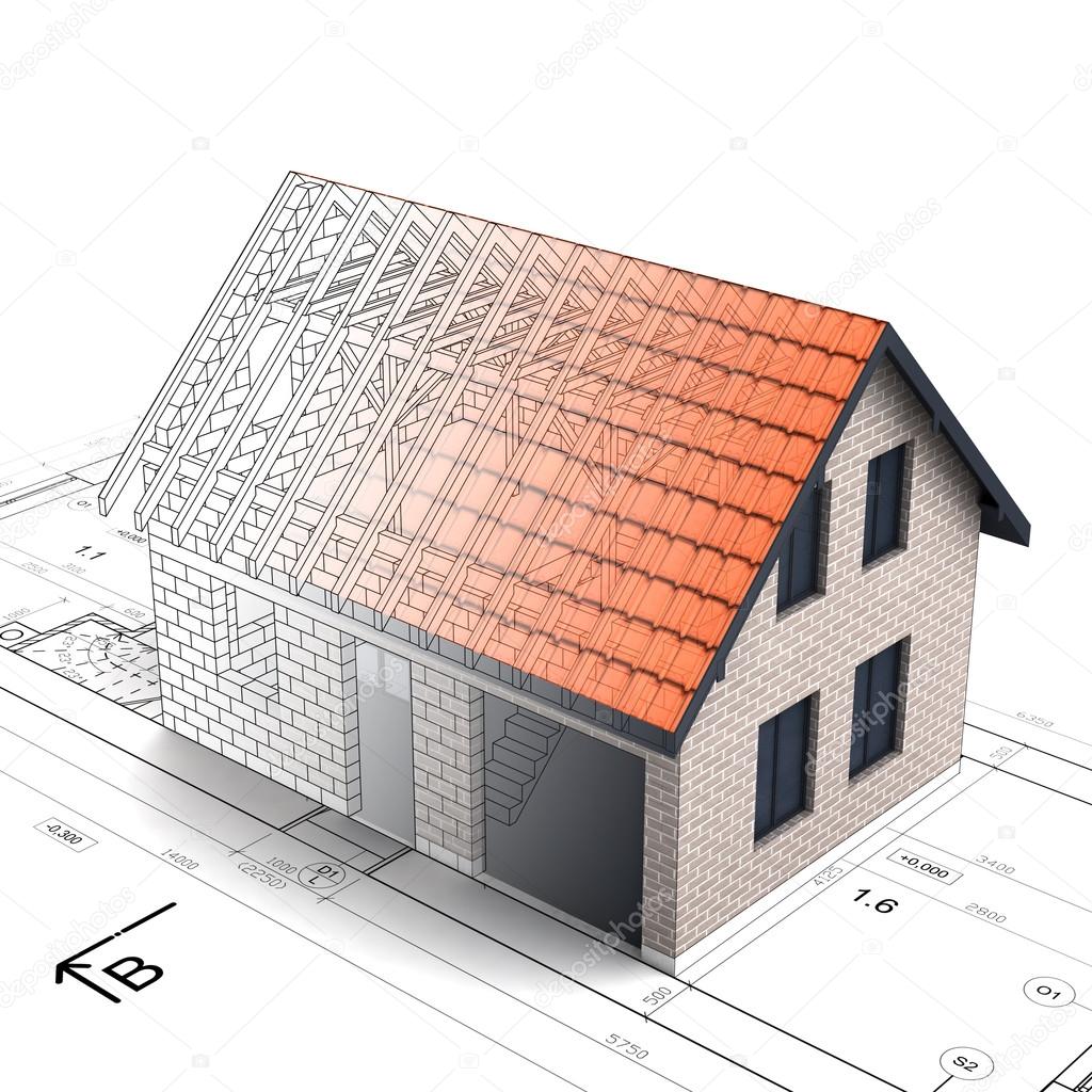 brick construction house design blend transition