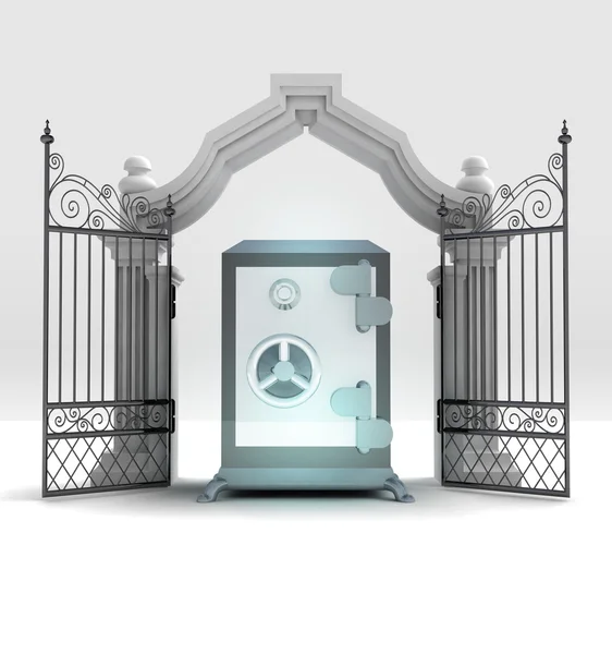 Divine vault wealth in heavenly gate — Stock Photo, Image