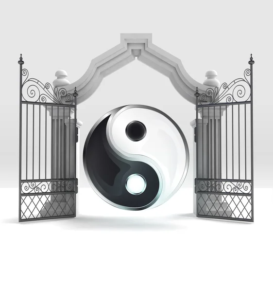 Divine harmony in heavenly gate — Stock Photo, Image