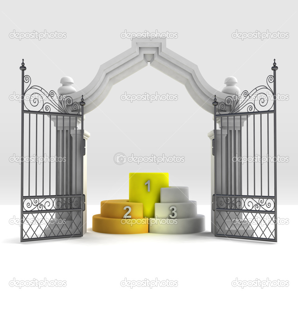 divine champion podium in heavenly gate