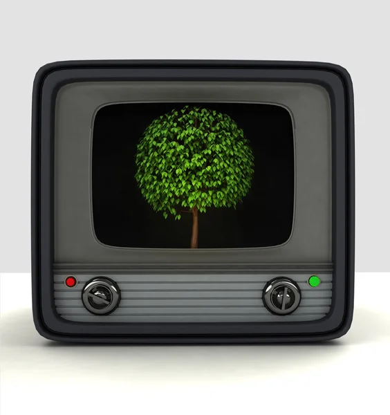 Broadcasting nature series television advertisement — Stock Photo, Image