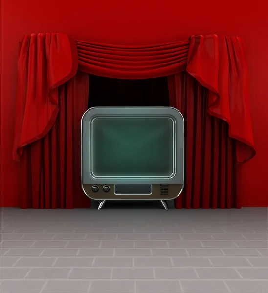 Television advertisement before show starts — Stock Photo, Image