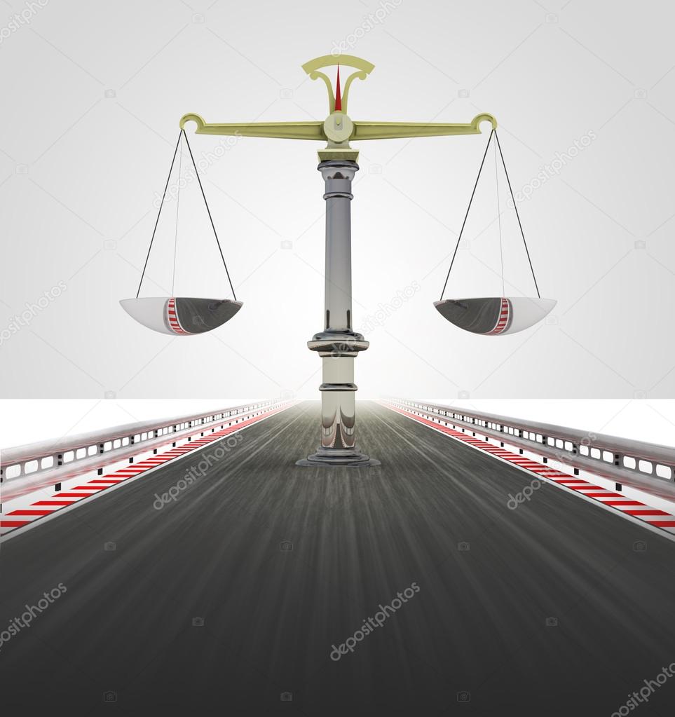 weight on motorway track leading to justice