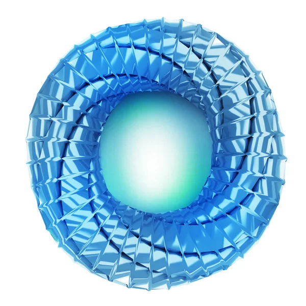 Modern design of blue twist shaped bracelet product concept — Stock Photo, Image