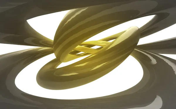 Σωληνώσεων σχήματα σε κίτρινο φωτισμό σε αφηρημένο χώρο ταπετσαρία — Φωτογραφία Αρχείου