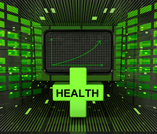 Geschäftsprognose oder Ergebnisse im medizinischen Sektor — Stockfoto