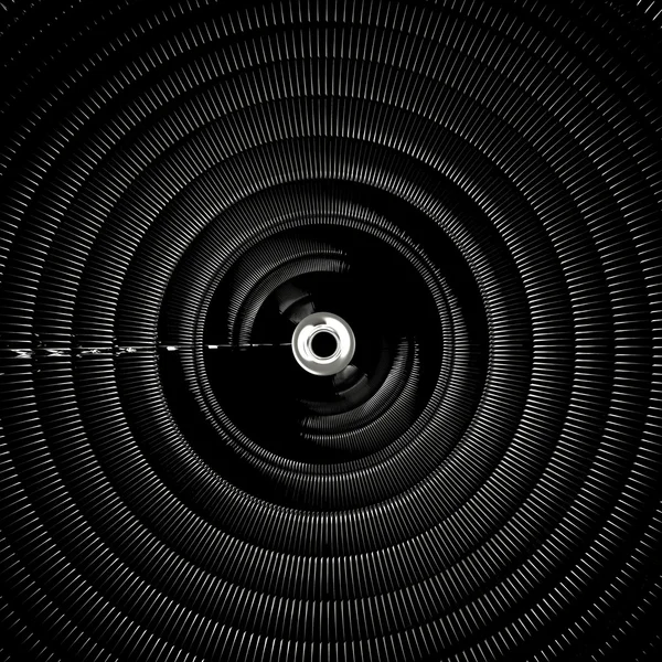 Круглые черно-белые затененные обои композиции — стоковое фото