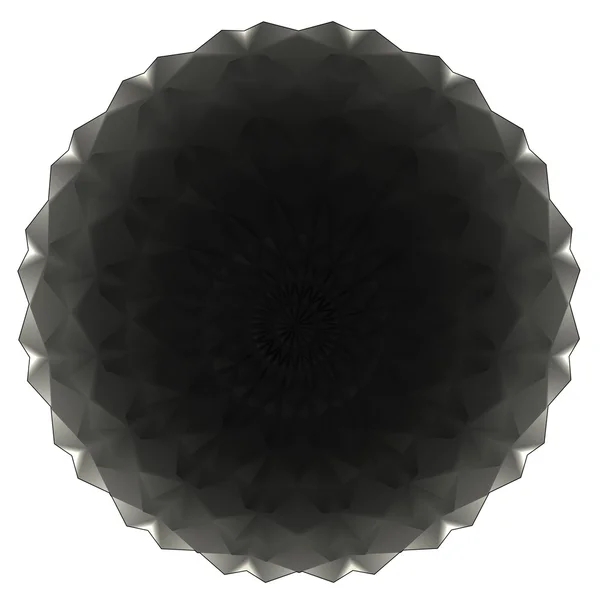 Isolé triangulé forme sphère grise papier peint d'étude — Photo