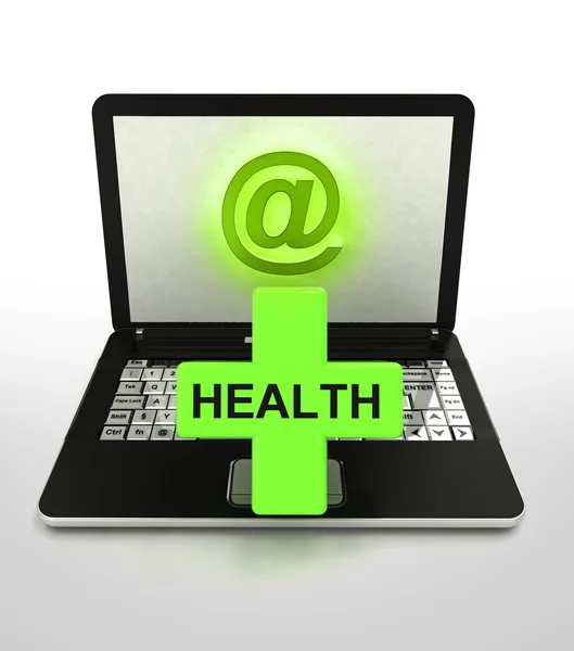 Internet surfing and search info about health countries — Stock Photo, Image