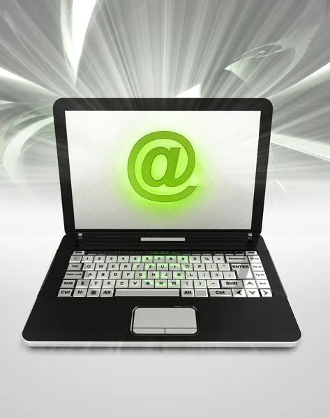 Internet surfing na laptopa — Zdjęcie stockowe
