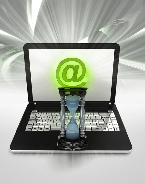 Internet surfing on laptop — Stock Photo, Image
