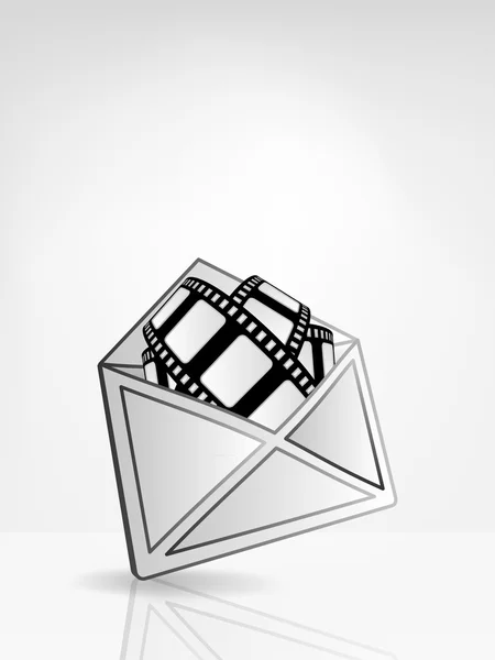 Bande de film dans l'enveloppe — Image vectorielle