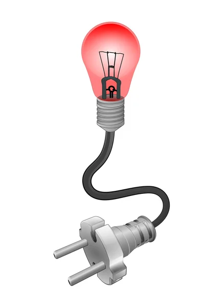 Énergie dangereuse avec branchement — Image vectorielle