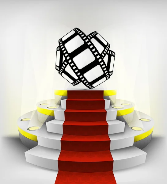 Filmové pásky roll výstava — Stockový vektor