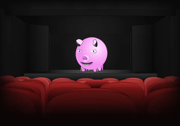Heureux cochon — Image vectorielle