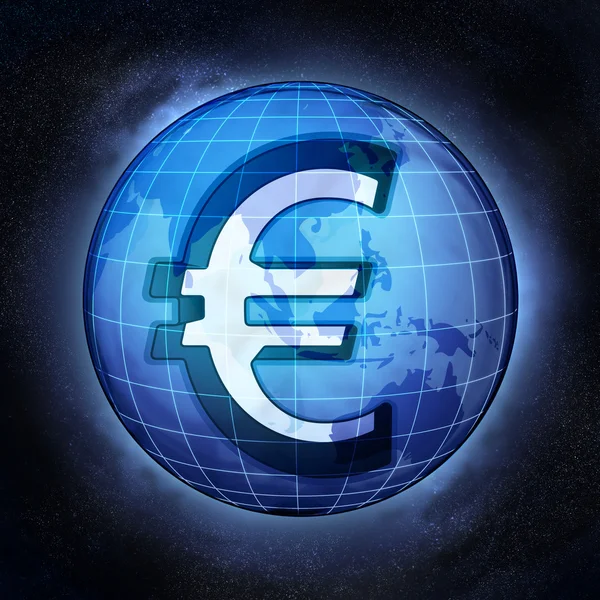 एशियाई देशों में यूरो मुद्रा व्यापार अवधारणा — स्टॉक फ़ोटो, इमेज