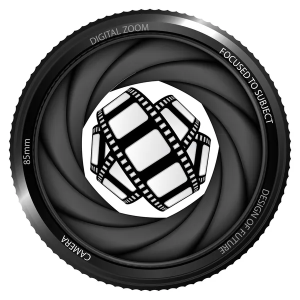 Filmband im Verschluss — Stockvektor