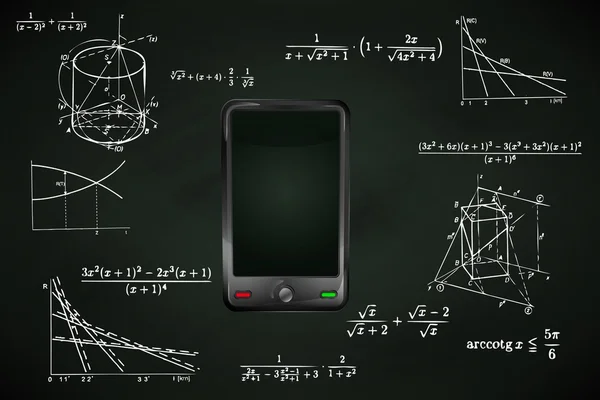 Nuevo teléfono inteligente en pizarra — Archivo Imágenes Vectoriales