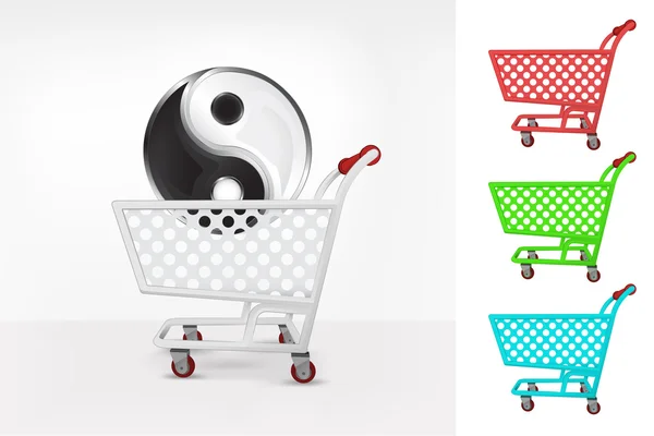 Harmony icon in shopping cart — Stock Vector