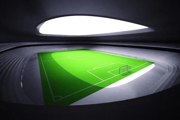 Futuristic football stadium — Stock Photo, Image