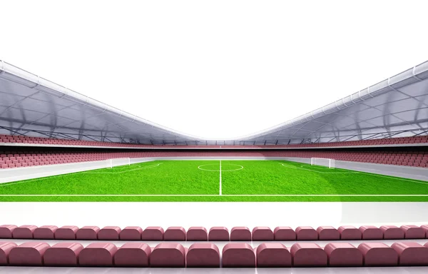 Футбольный стадион горизонтальный вид — стоковое фото