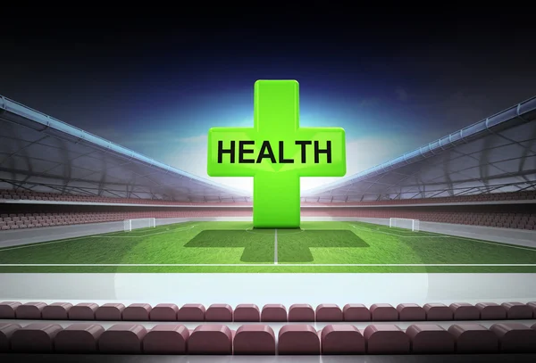 Зеленый крест здоровья — стоковое фото
