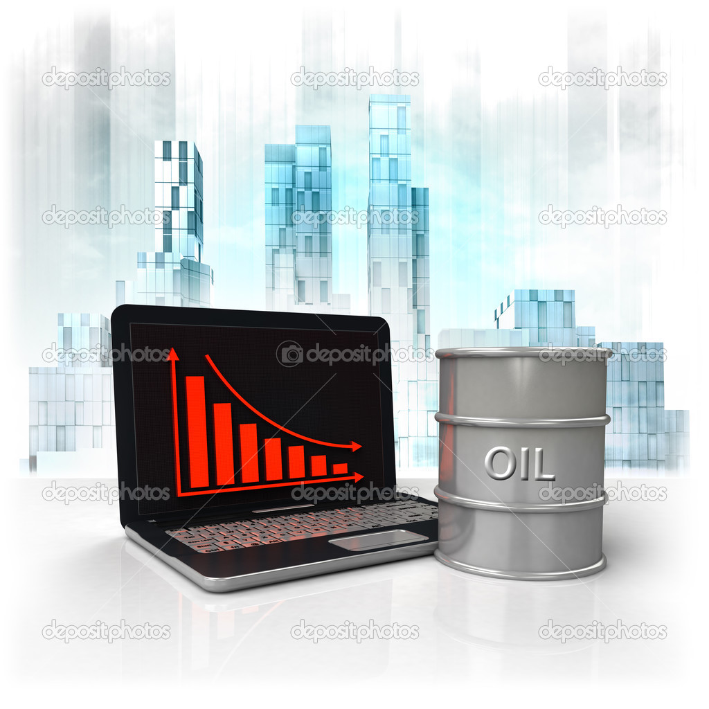 oil barrel with negative online results in business district