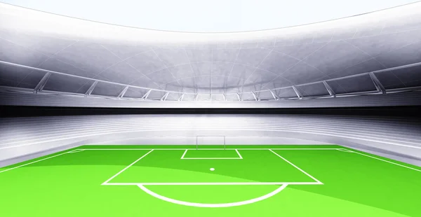 Новый современный футбольный стадион — стоковое фото
