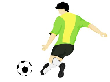 Brazil dress football player vector Brazil dress football player vector