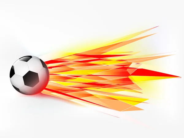 Летящий футбольный мяч — стоковый вектор