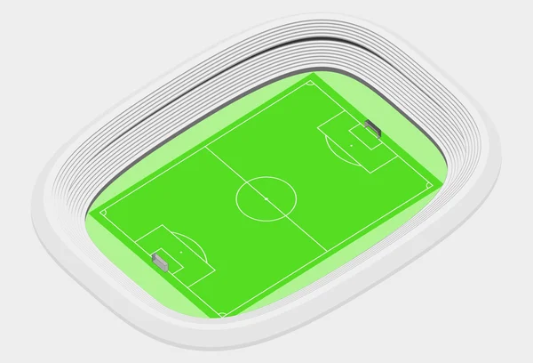 Voetbal stadion isometrische weergave — Stockvector