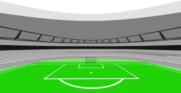 Voetbal stadion vogel weergave Infocentrum — Stockvector