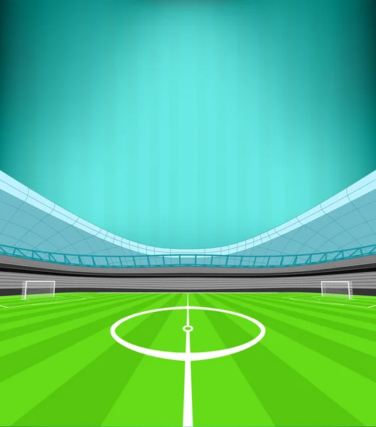 Stadium midfield view — Stock Vector