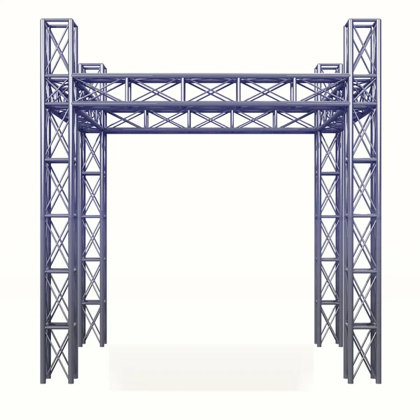 3D steel metal construction — Stock Photo, Image