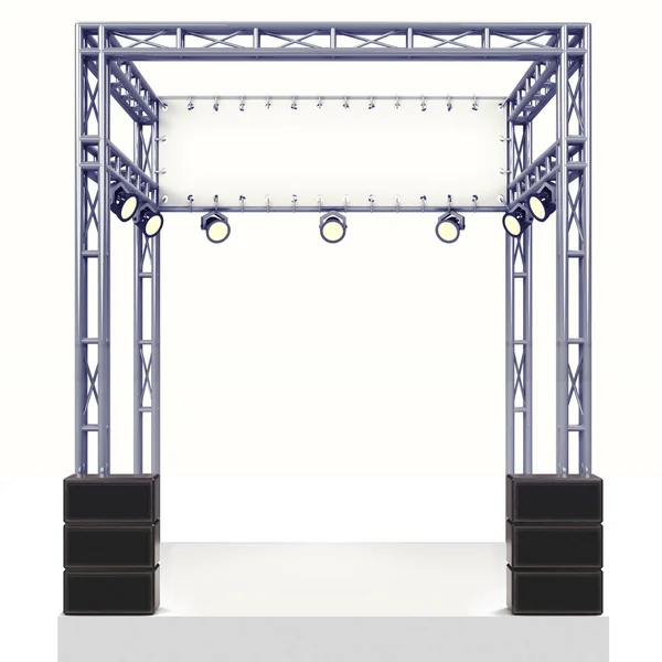 Event stage steel construction — Stock Photo, Image