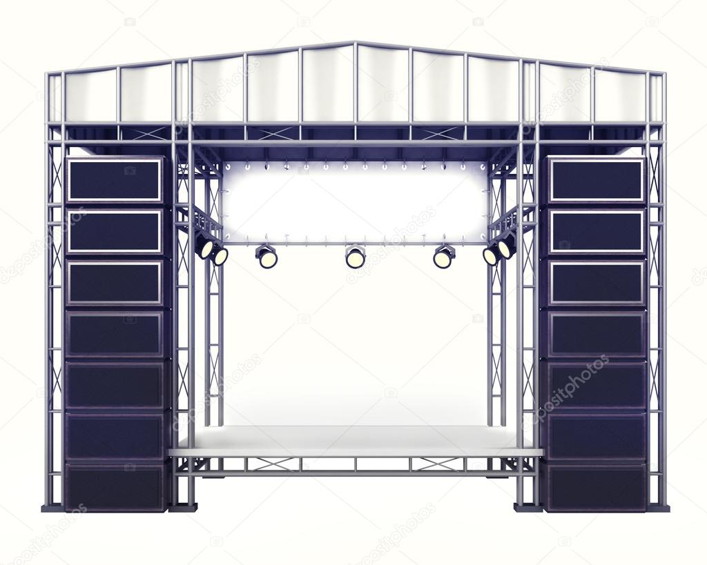 Concert stage steel construction