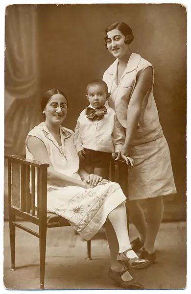 Retrato de família velha — Fotografia de Stock